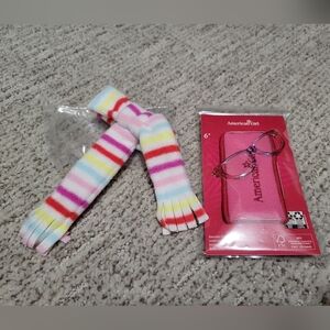 American Girl Doll Scarf And Ombre Glasses - New